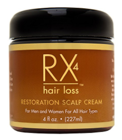 Rx 4 Hair Loss Restoration Scalp Cream for Men & Women
