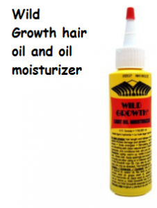 Wild Growth hair oil and oil moisturizer
